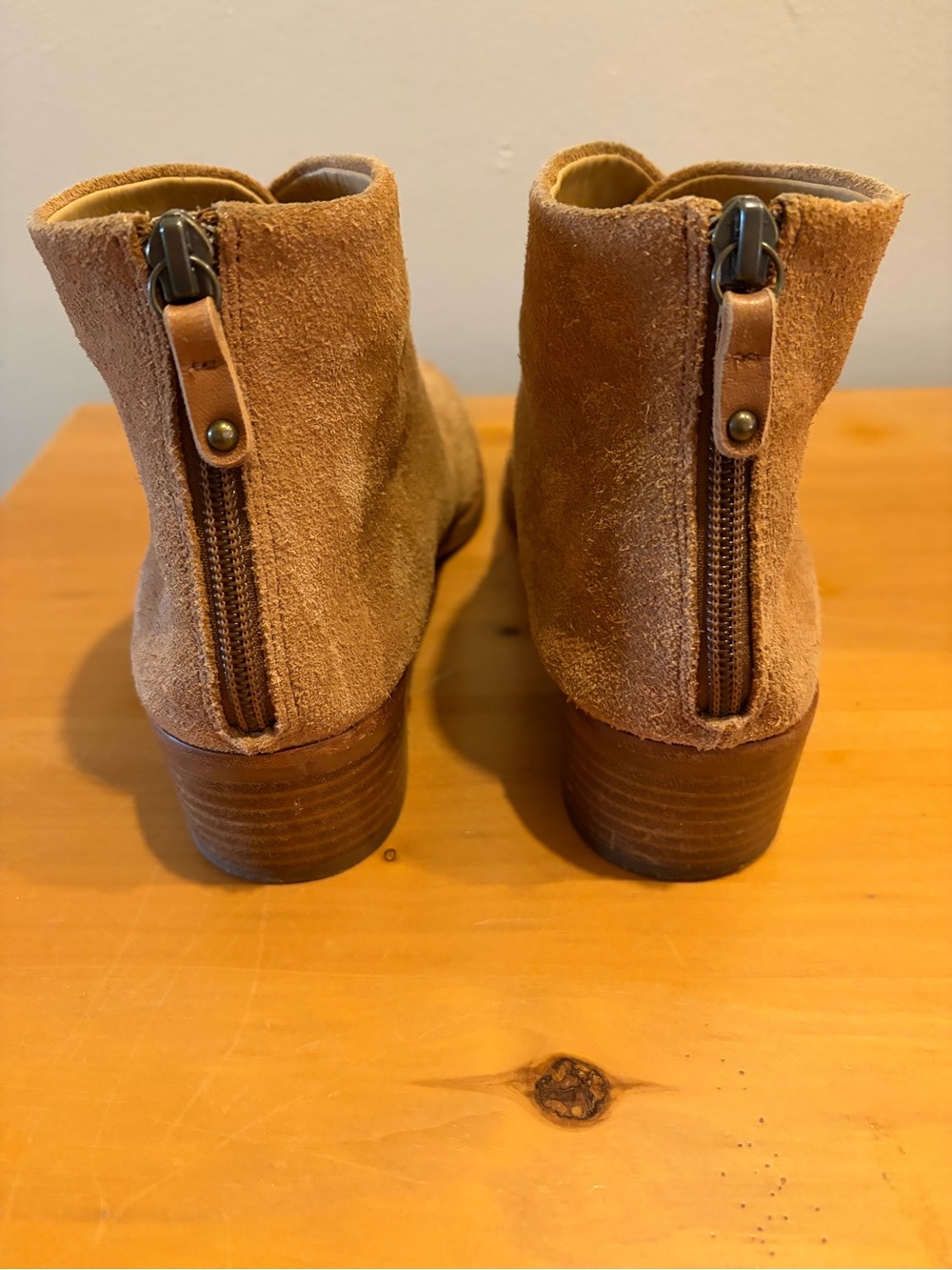 Soludos Venetian Bootie Women's Suede Ankle Boot in Tan - Picture 5 of 9